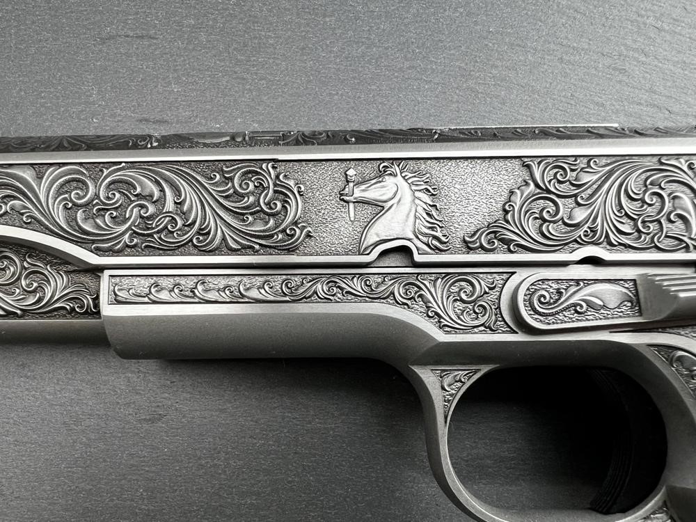 FACTORY 2ND - Colt 1911 38 Super Engraved Master Scroll Rampant by Altamont-img-2