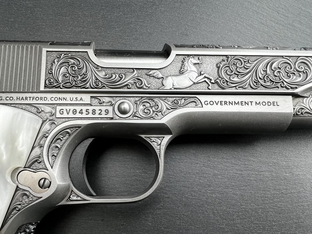 FACTORY 2ND - Colt 1911 38 Super Engraved Master Scroll Rampant by Altamont-img-9