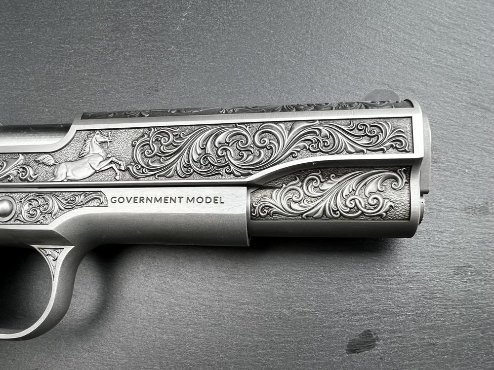 FACTORY 2ND - Colt 1911 38 Super Engraved Master Scroll Rampant by Altamont-img-8