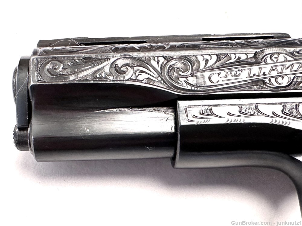 Llama Model 3A .22LR Fully Factory Engraved with "Pearl" Grips Made in 1973-img-2