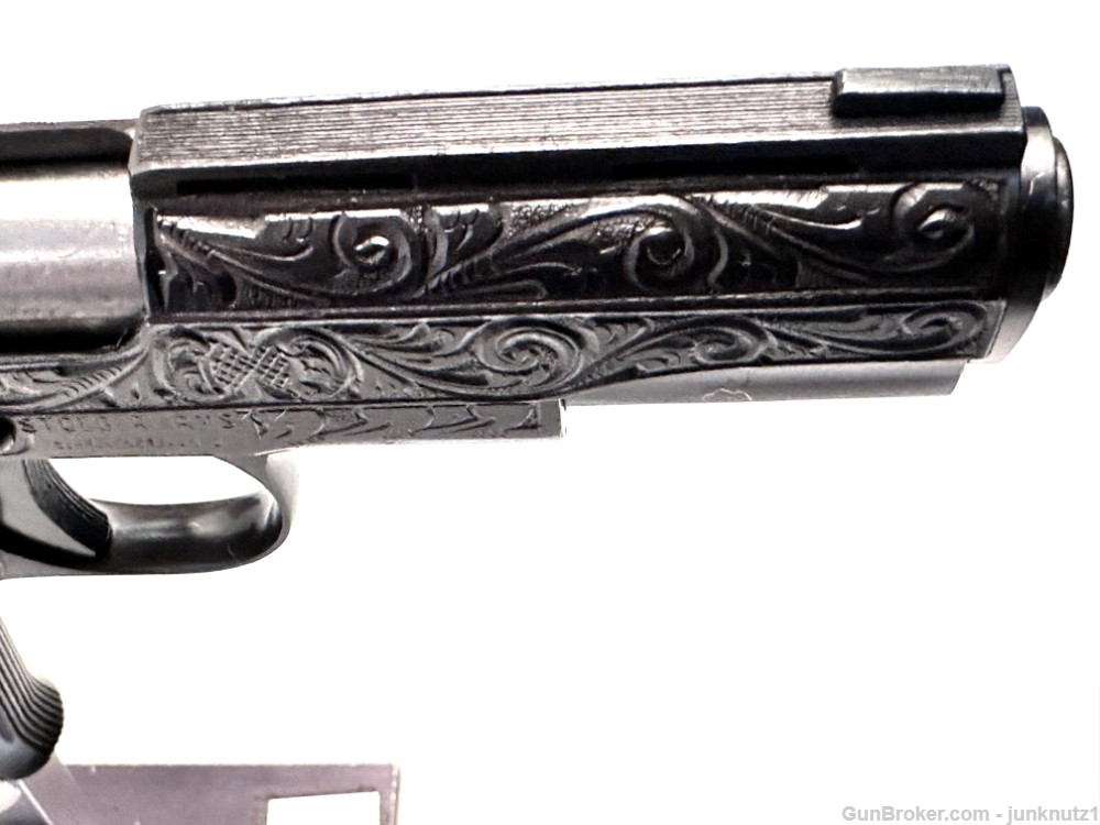 Llama Model 3A .22LR Fully Factory Engraved with "Pearl" Grips Made in 1973-img-11