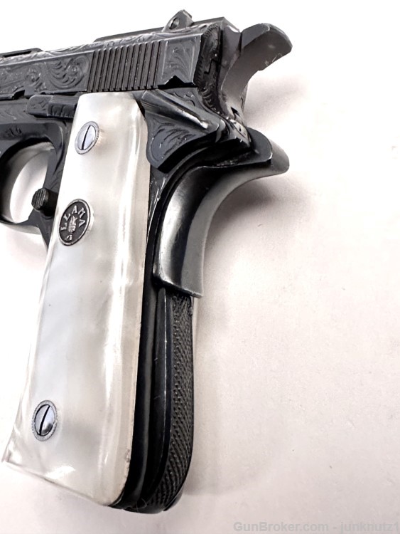 Llama Model 3A .22LR Fully Factory Engraved with "Pearl" Grips Made in 1973-img-12