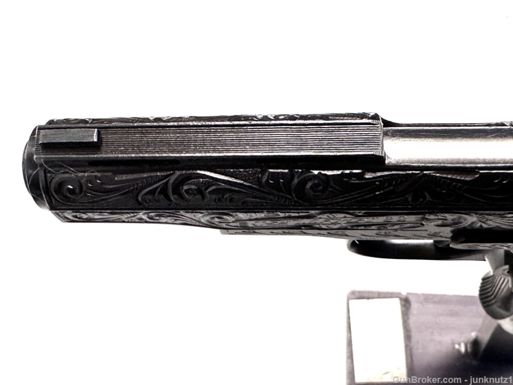 Llama Model 3A .22LR Fully Factory Engraved with "Pearl" Grips Made in 1973-img-9