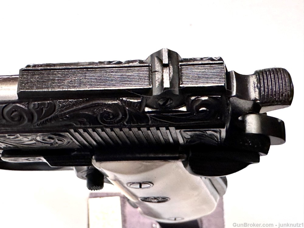 Llama Model 3A .22LR Fully Factory Engraved with "Pearl" Grips Made in 1973-img-8