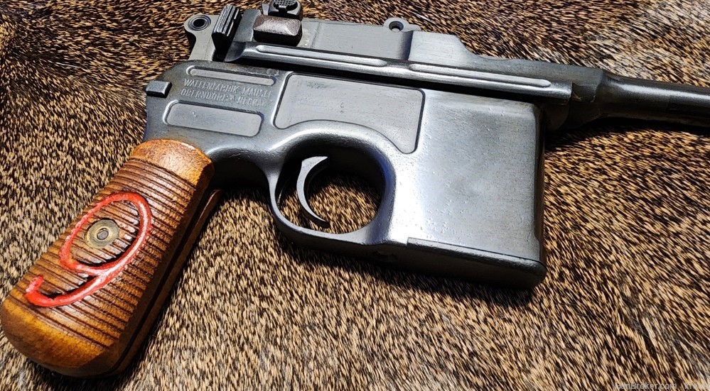 Mauser C96 9mm Broomhandle Pistol broomstick-img-0