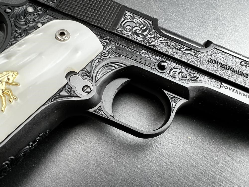 Colt 1911 .45 ACP Custom Engraved Scroll Blued by Altamont-img-12