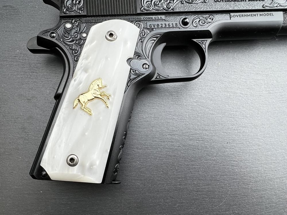 Colt 1911 .45 ACP Custom Engraved Scroll Blued by Altamont-img-11