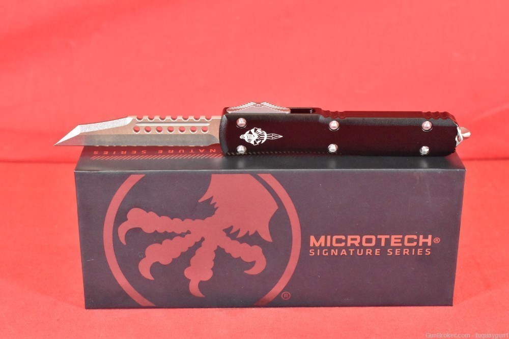 Microtech Ultratech Signature Series Warhound Stonewashed Knife 119W-10 S-img-1