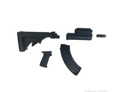 AK47 Tactical Polymer Upgrade Package + Bulgarian AKM Magazine Black Poly 