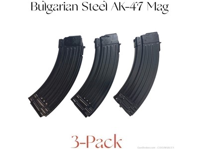 Bulgarian AK47 Magazine 30 Round 3 Pack AKM AK-47 NEW Production M+M Bulgy 