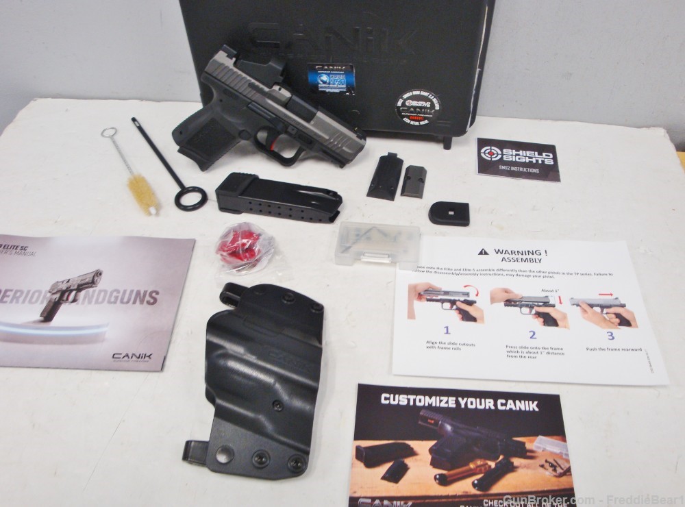 CANIK TP9 Elite SC Semi-Auto Pistol 9MM Optics Ready W/ Shield Reflex Sight-img-2