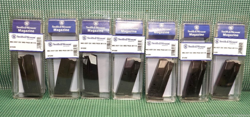 Smith & Wesson CSX 10 Rd. Magazines #3015282 1 lot of 7 New NO RESERVE-img-0