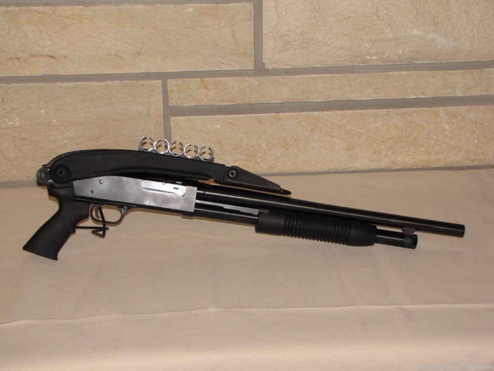Maverick Arms Model 88 12 Ga Shotgun 18.5" w/Folding Stock No CC Fees-img-1