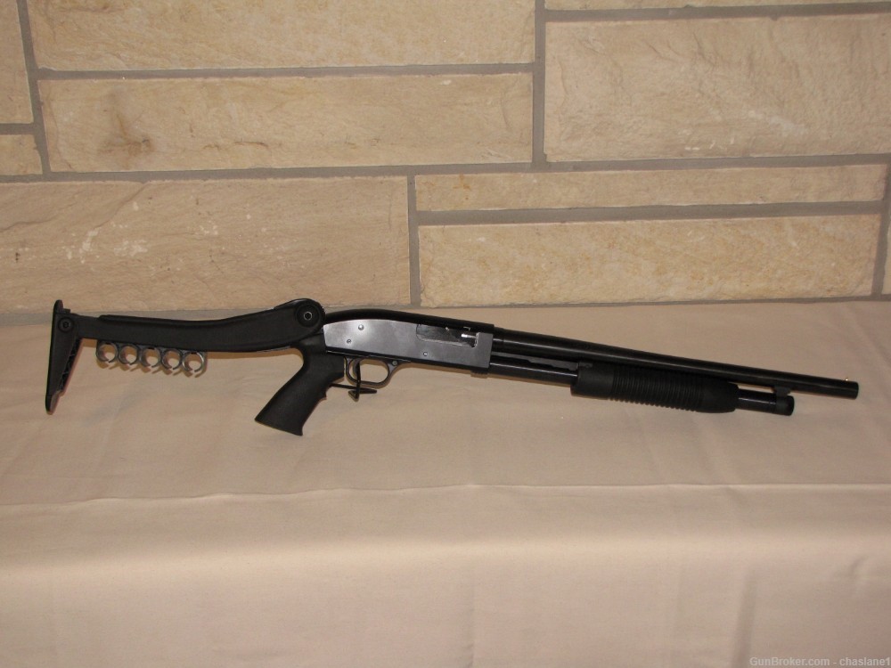 Maverick Arms Model 88 12 Ga Shotgun 18.5" w/Folding Stock No CC Fees-img-0