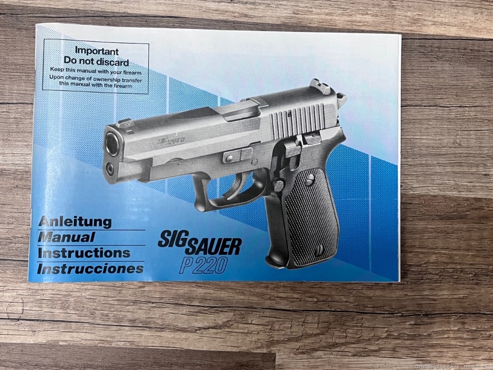 Sig Sauer P220 38 Super American Mag Release / with 5 mags-img-14