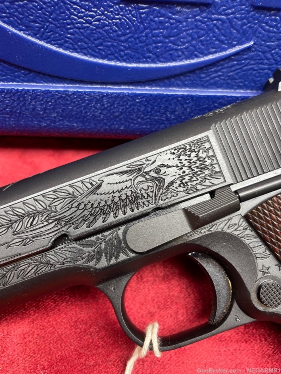 NIB Colt 1911 Government. Stunning Engraved .We The People, Bald Eagle !-img-6