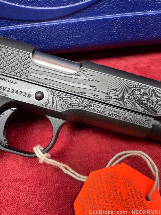 NIB Colt 1911 Government. Stunning Engraved .We The People, Bald Eagle !-img-13