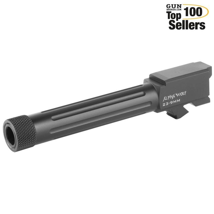 LONE WOLF AlphaWolf Barrel For M/23&32 Conversion to 9mm Threaded 1/2 x 28-img-0