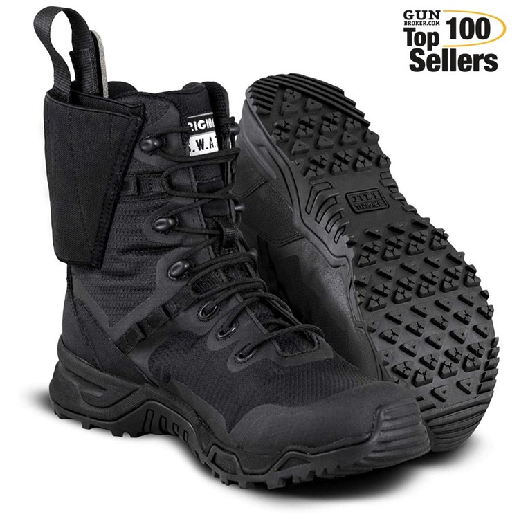 ORIGINAL SWAT Mens Alpha Defender 8" Boots, Black, Size: 15W-img-0