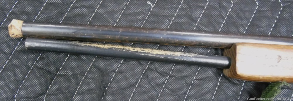 Vintage Toy Cork Gun Western Wood Stock leaver action Rifle-img-3