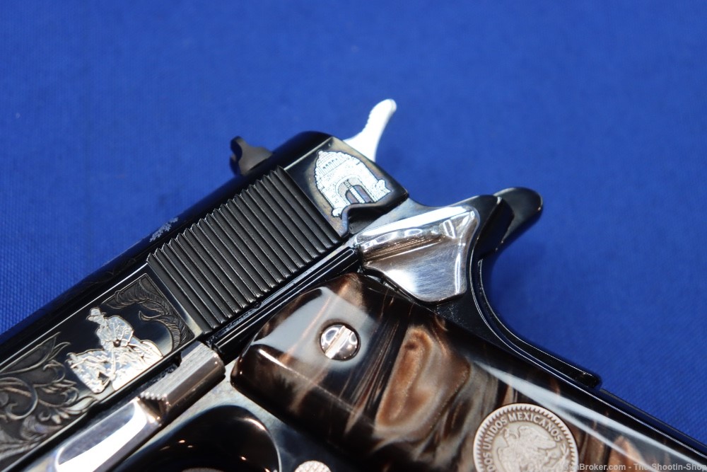 Colt 1911 PASCUAL OROZCO Pistol 38 SUPER 1 of 300 Mexico SILVER ENGRAVED-img-12