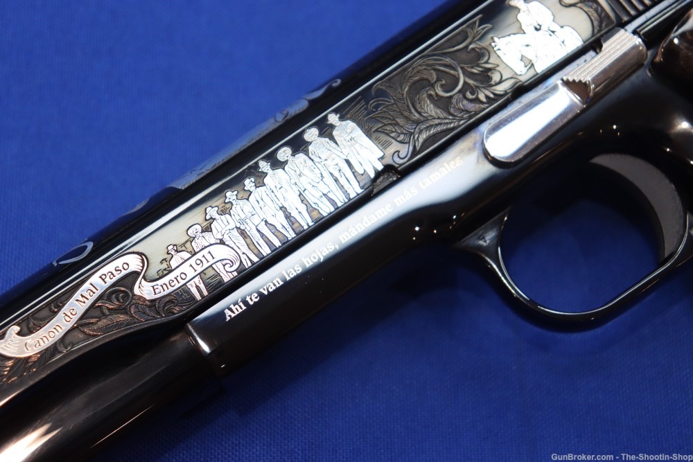 Colt 1911 PASCUAL OROZCO Pistol 38 SUPER 1 of 300 Mexico SILVER ENGRAVED-img-10