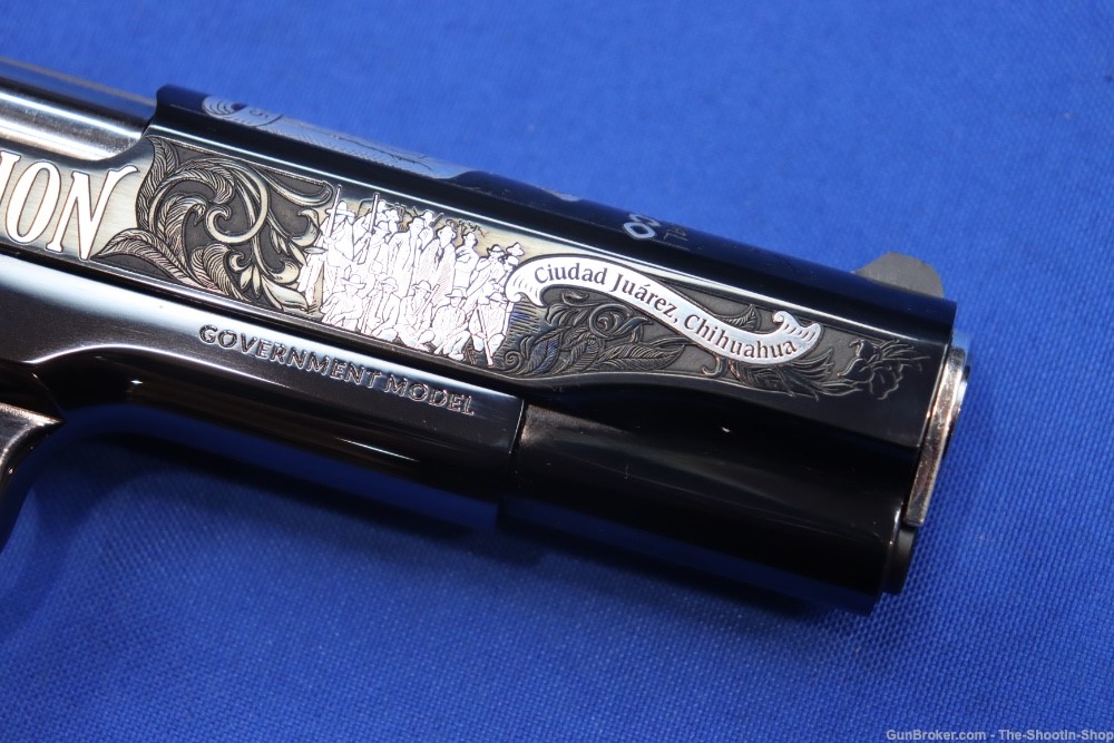 Colt 1911 PASCUAL OROZCO Pistol 38 SUPER 1 of 300 Mexico SILVER ENGRAVED-img-33