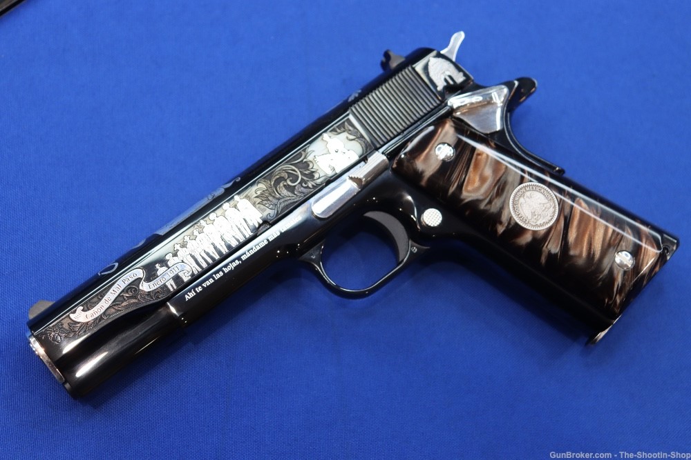 Colt 1911 PASCUAL OROZCO Pistol 38 SUPER 1 of 300 Mexico SILVER ENGRAVED-img-8
