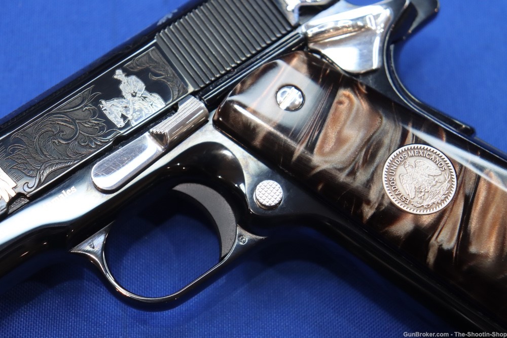 Colt 1911 PASCUAL OROZCO Pistol 38 SUPER 1 of 300 Mexico SILVER ENGRAVED-img-13