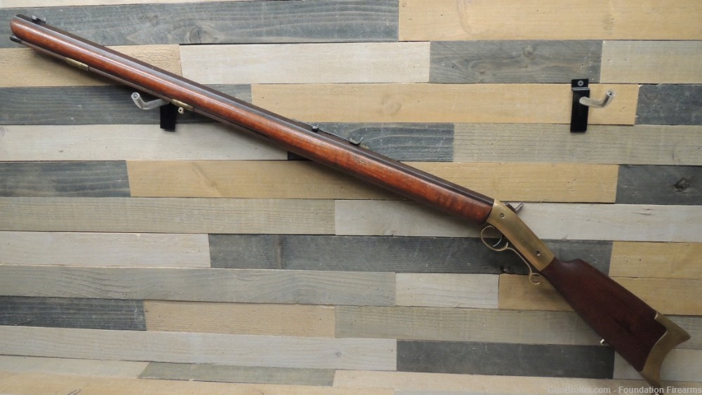 Nice WL MOWREY 50cal Plains Rifle Muzzleloader  32" BBL, Brass Frame-img-6