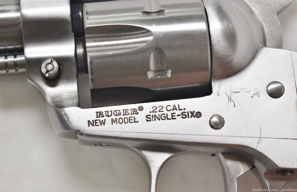 RUGER 5.5" SS NEW MODEL SINGLE SIX CONVERTIBLE .22 LR/.22 MAG MFG 1985 SALE-img-18