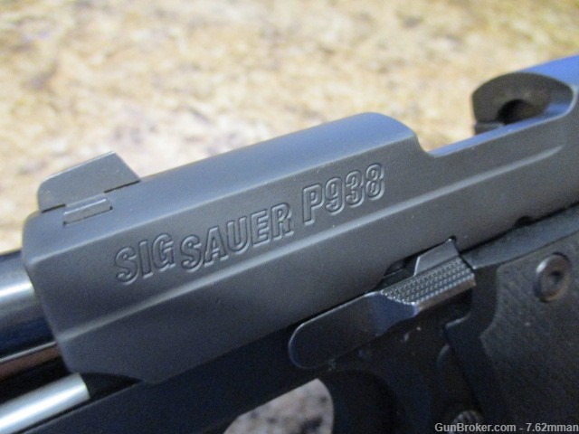 Sig Sauer P938 9mm Semi Auto Pistol Compact 1911 Style P-938 938 9x19 NS -img-10