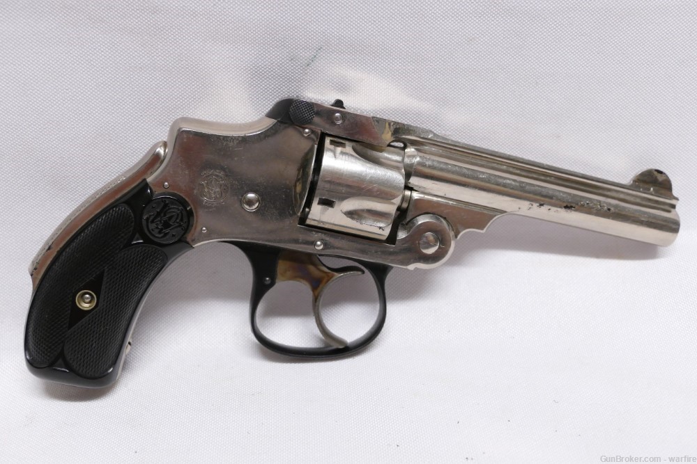 S&W Third Model Safety Hammerless Revolver cal 32 S&W-img-1