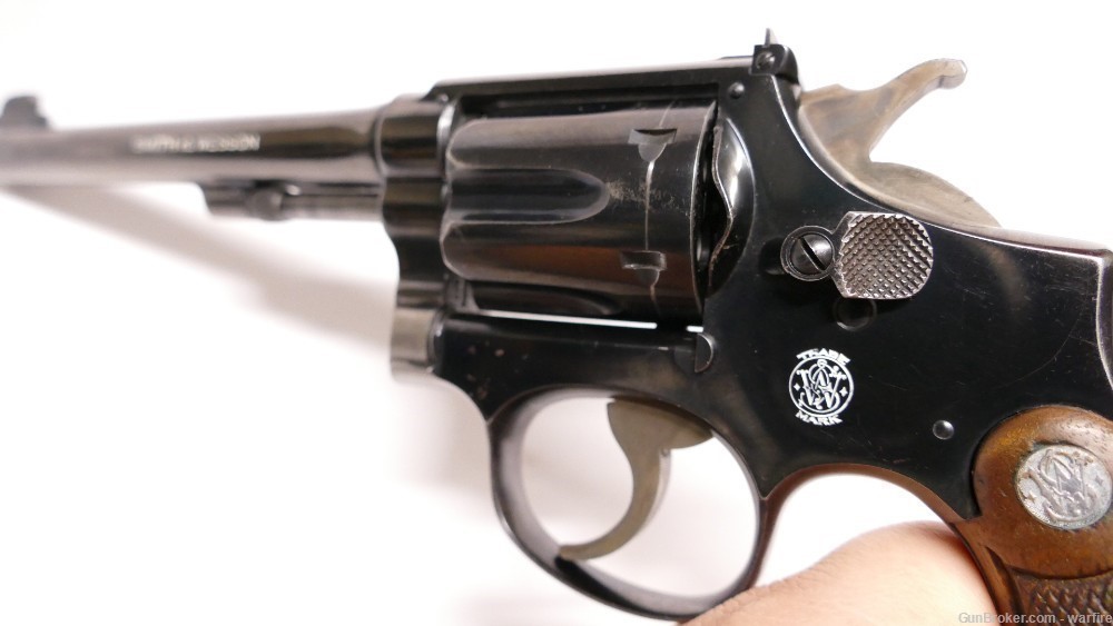 Prewar S&W First Model Outdoorsman Revolver cal .22-img-8