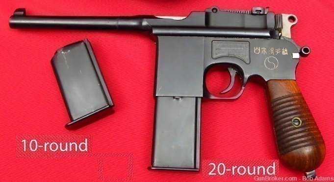 Mauser design 10 rd 9mmP used detachable magazine for German Schnellfeuer-img-5