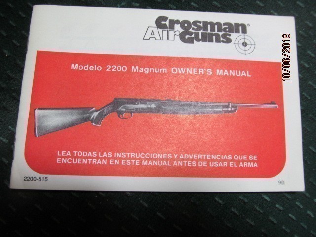 Crosman 2200 Magnum Owner's Manual-img-0