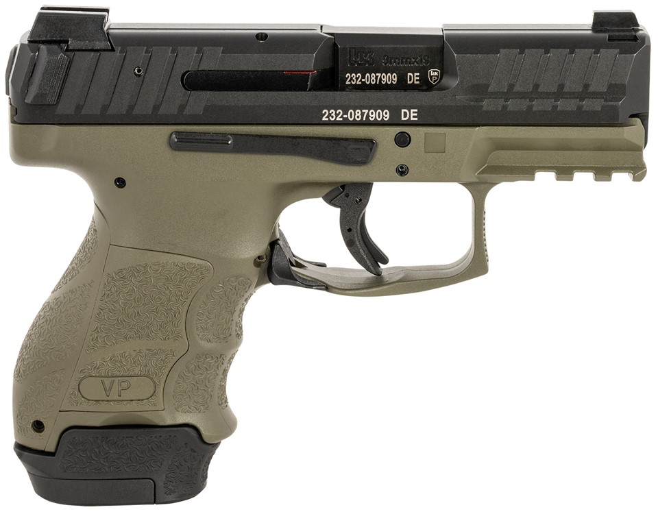HK VP9SK Subcompact 9mm Luger Pistol 3.39 Green 81000815-img-0