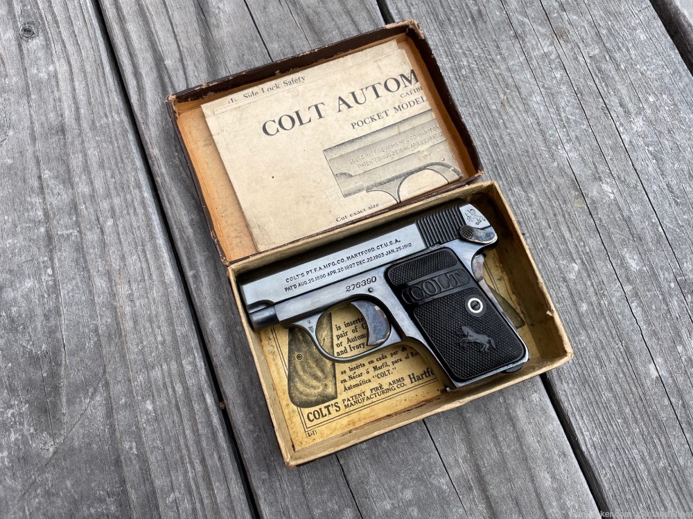 Colt 1908 Vest Pocket .25 ACP Blue 2" *COLLECTIBLE IN BOX*-img-26