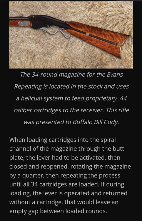 *RARE* New Model EVANS Repeating Rifle .44, w/ 30" Barrel - NO RESERVE -img-11
