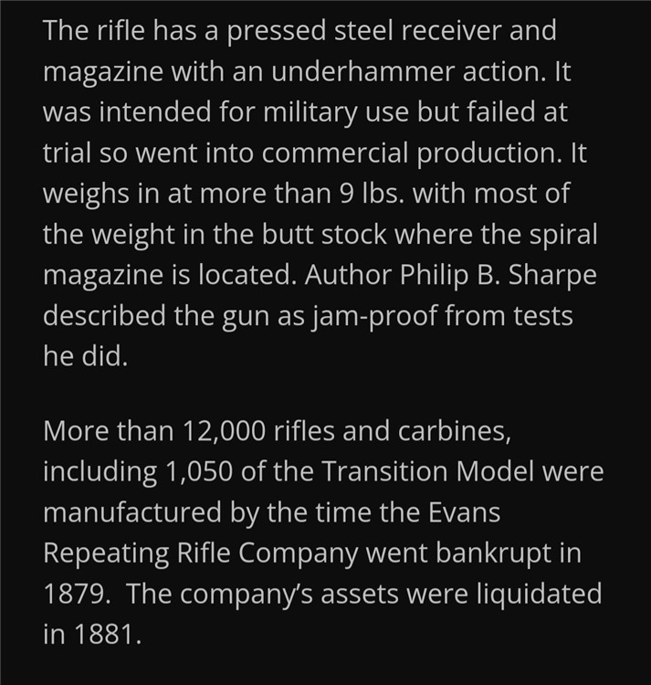 *RARE* New Model EVANS Repeating Rifle .44, w/ 30" Barrel - NO RESERVE -img-12