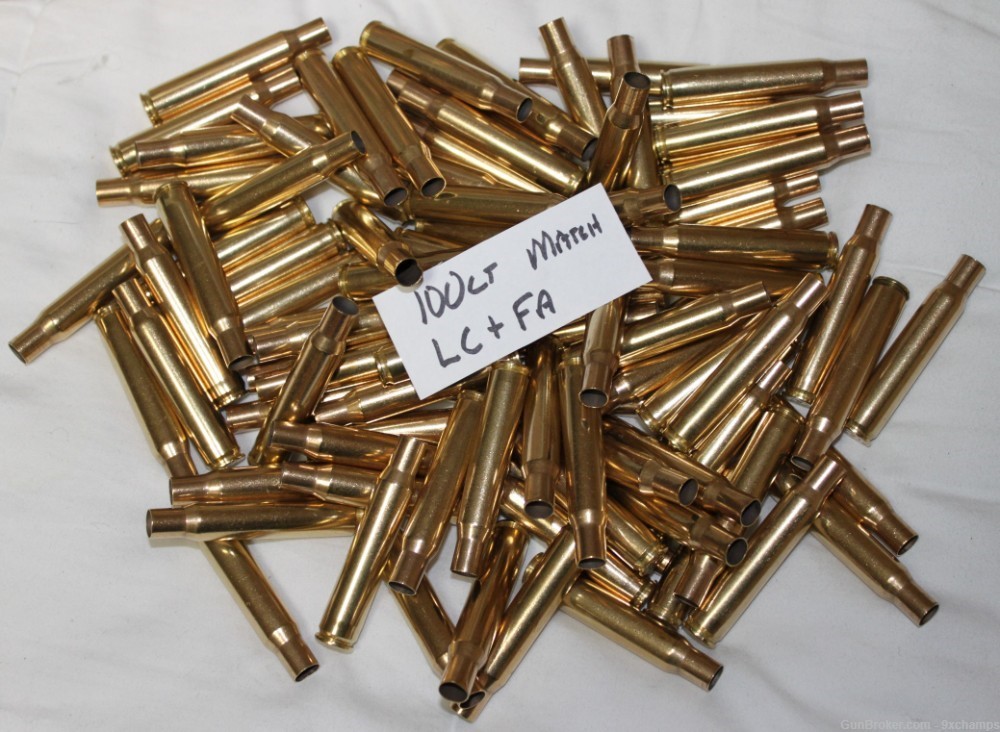100 Ct 30-06 Brass Match brass Various headstamps of FA and LC Lake City-img-0
