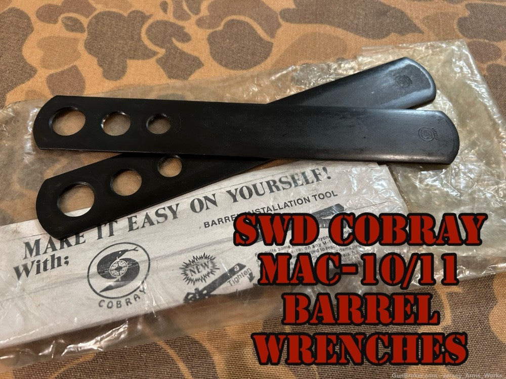 Original SWD Cobray MAC-10 MAC-11 Barrel Wrenches RPB M10 M11 M12 M11/9 -img-0