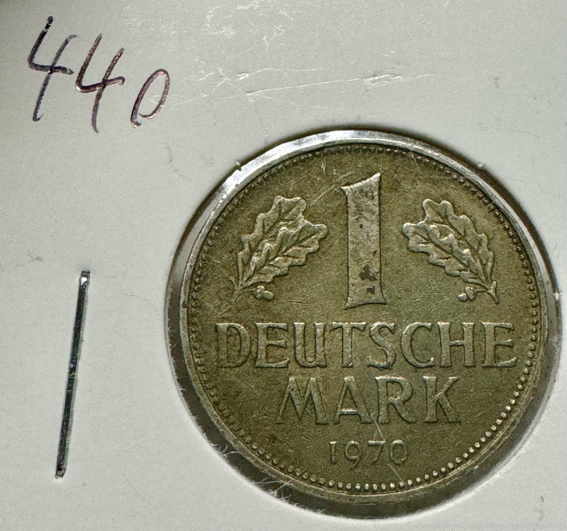 Federal Republic of Germany 1 Mark 1970-F Copper Nickel-img-0