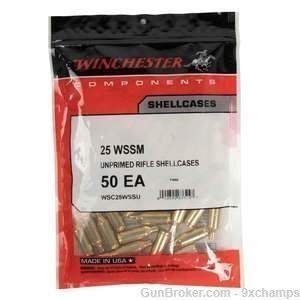 50 Count 25 WSSM Win Super Short Magnum brass NEW in sealed bag  -img-0