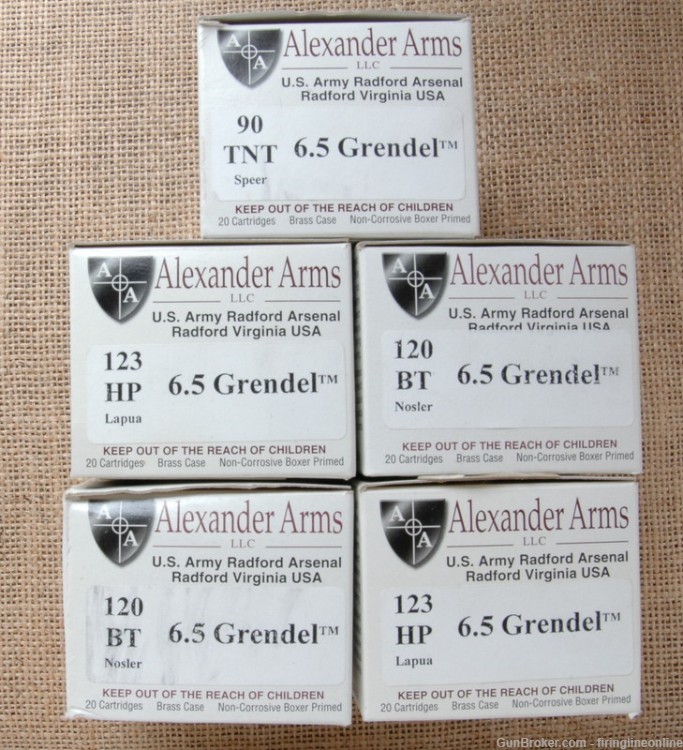 PENNY AUCTION!!  100 rounds Alexander Arms 6.5 Grendel-img-0