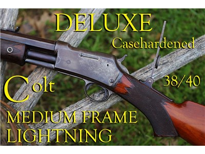 *X RARE* DELUXE - CASEHARDENED Medium Frame Colt Lightning .38, w/ 24" Oct.