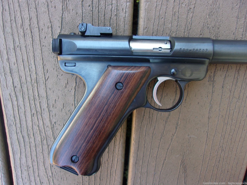 Ruger Mark II Target .22 10" Semi Auto Blued Long Barreled Pistol $1START-img-6