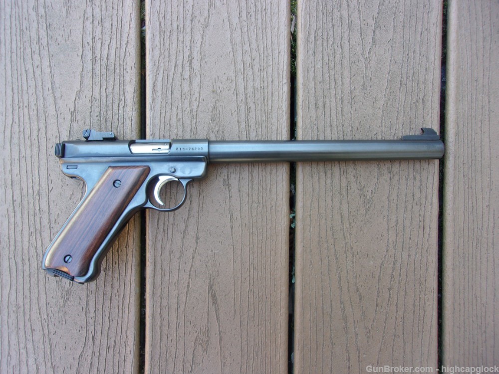 Ruger Mark II Target .22 10" Semi Auto Blued Long Barreled Pistol $1START-img-23