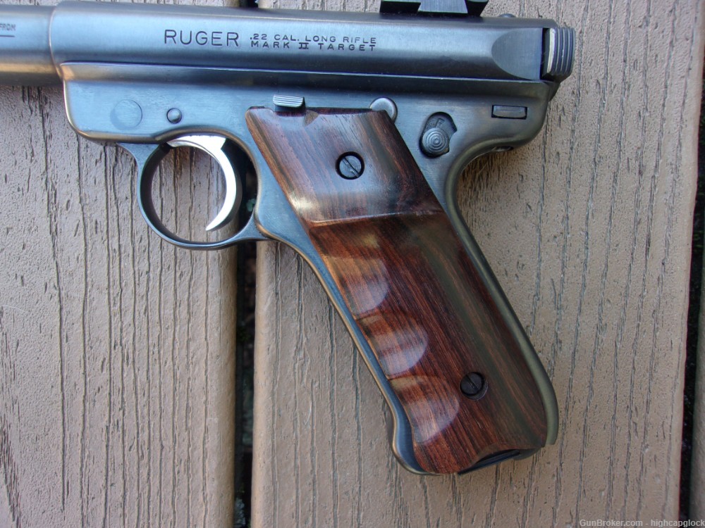 Ruger Mark II Target .22 10" Semi Auto Blued Long Barreled Pistol $1START-img-2
