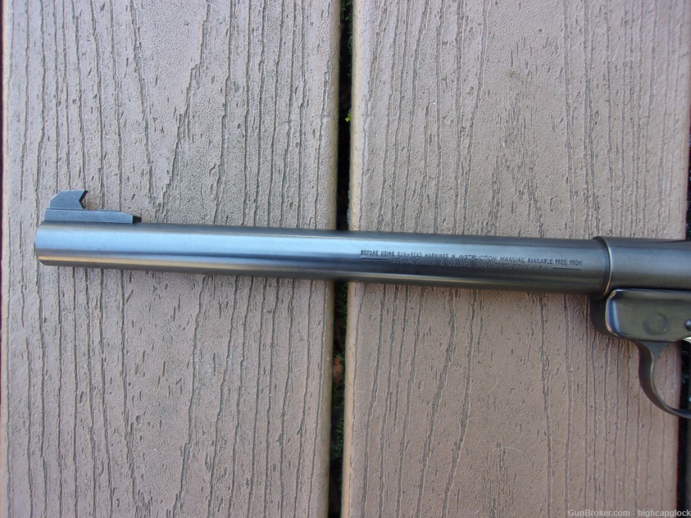 Ruger Mark II Target .22 10" Semi Auto Blued Long Barreled Pistol $1START-img-4